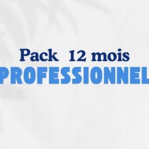 Pack Professionnel 12 mois